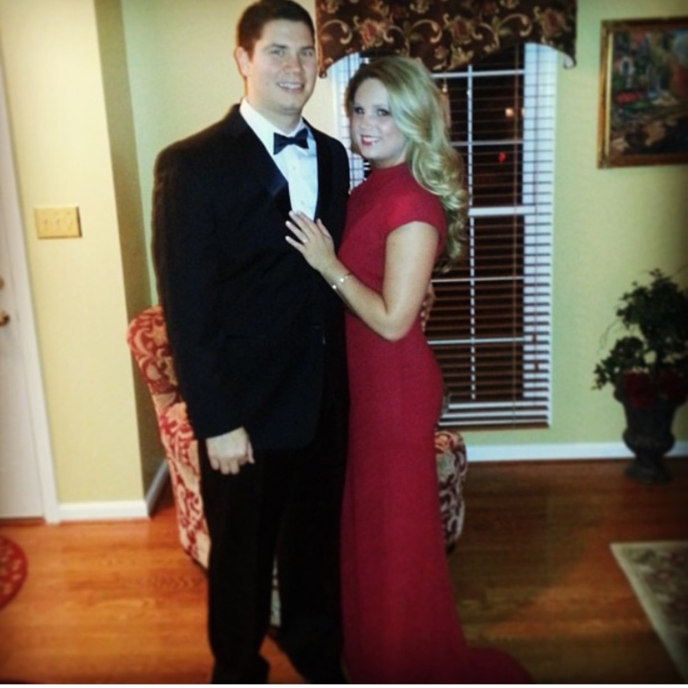 Badgley Mischka evening gown